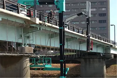 橋梁塗装・吊り足場